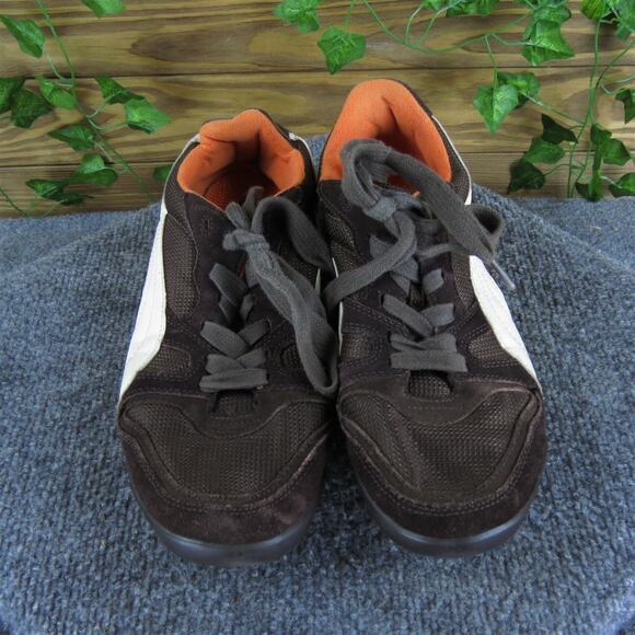 PUMA Men's Sneaker Brown Leather Size 10.5 Medium‎ Used 2025 - Picture 2 of 6